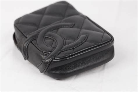 chanel cigarette holder|CHANEL Cambon Black QUILTED Leather CIGARETTE CASE .